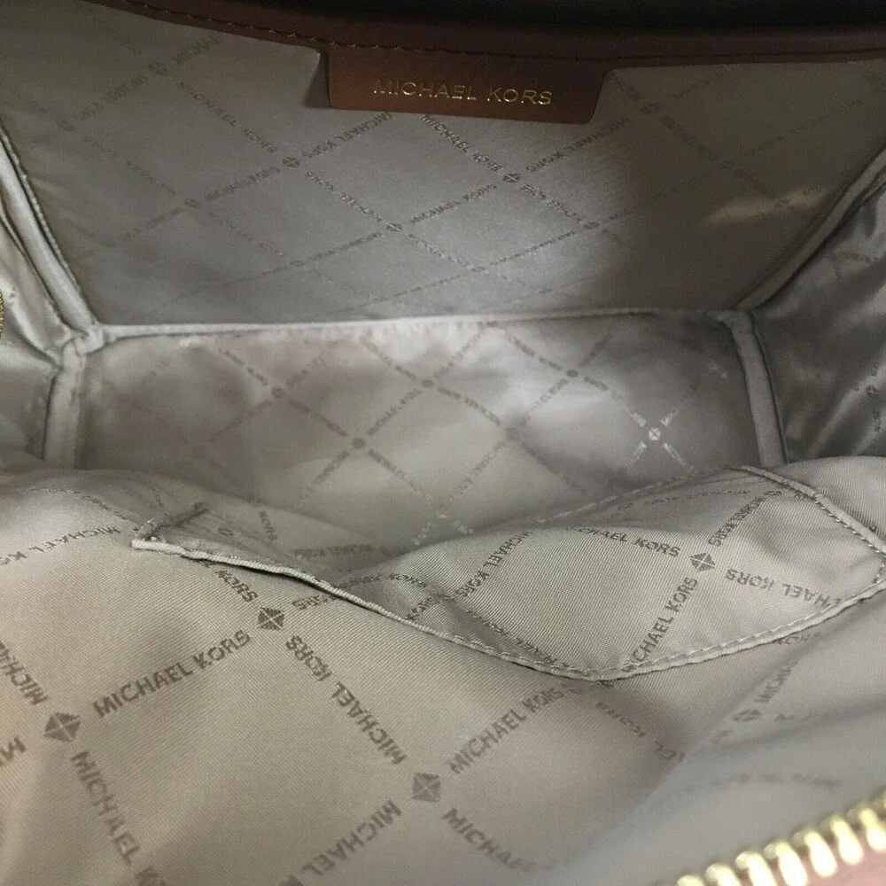 Michael Kors Kenly Backpack Medium Signature Logo Shoulder Satchel School Bag